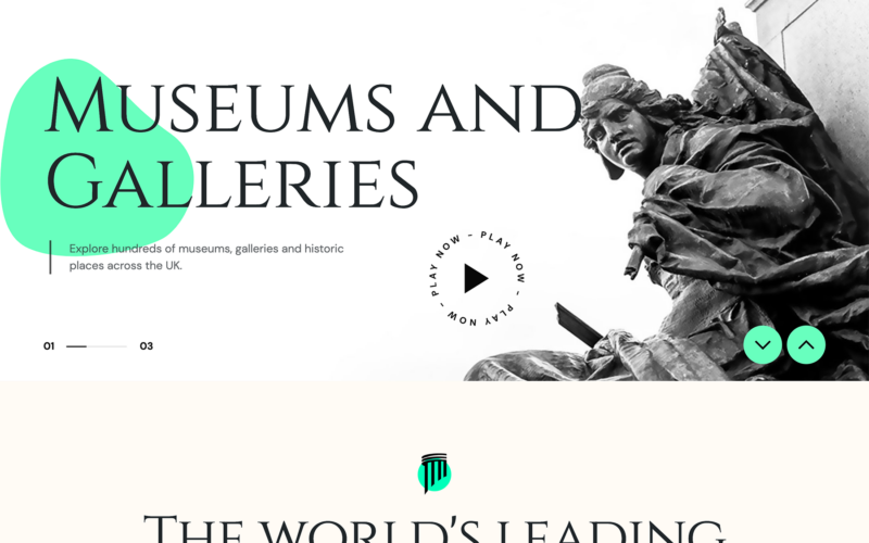 艺术与历史博物馆网站HTML模板